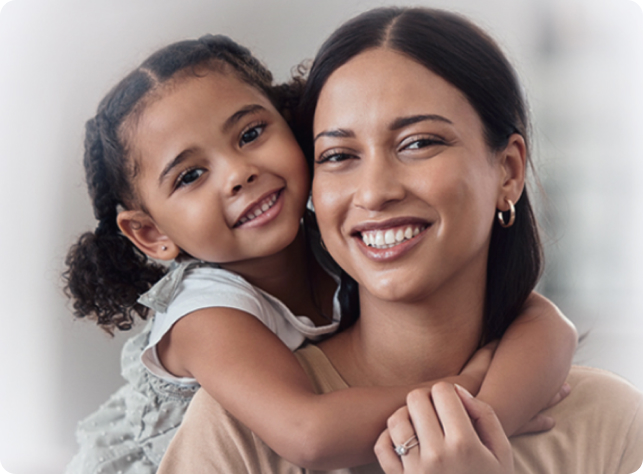 Photo of a mother and her daughter